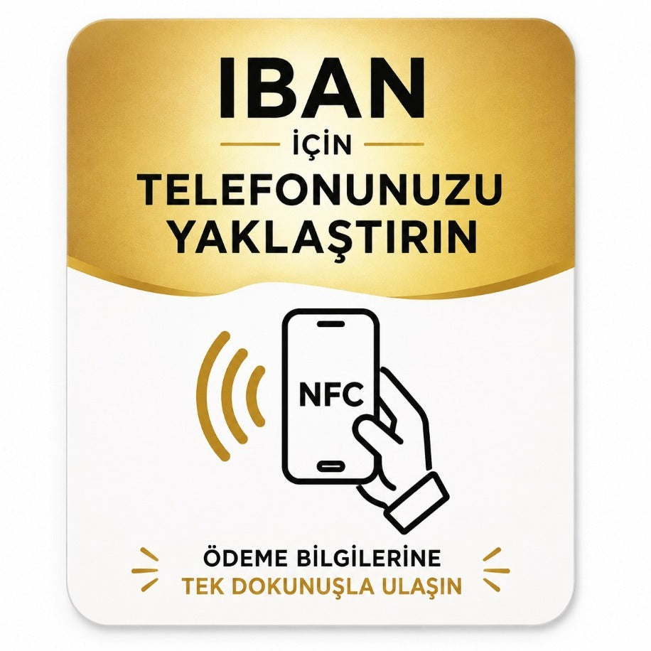 IBAN NFC Akıllı Ödeme Kartı