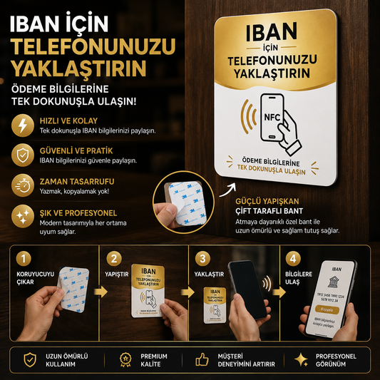 IBAN NFC Akıllı Ödeme Kartı